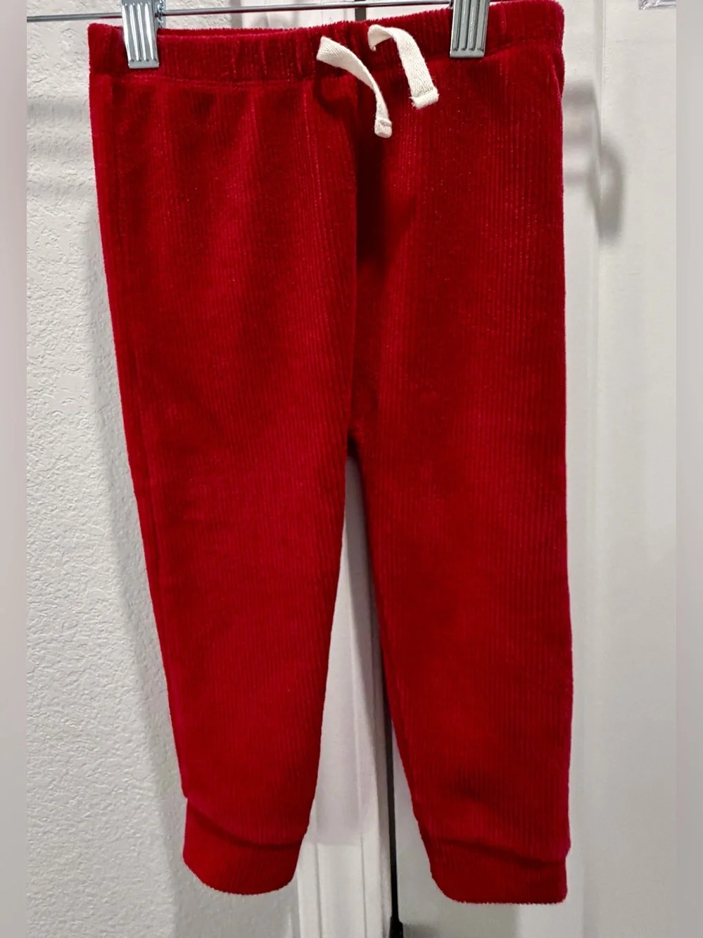 Carter’s Soft Red Ribbed Best Gift Ever Christmas Two-Piece Top Pants Set 24 M